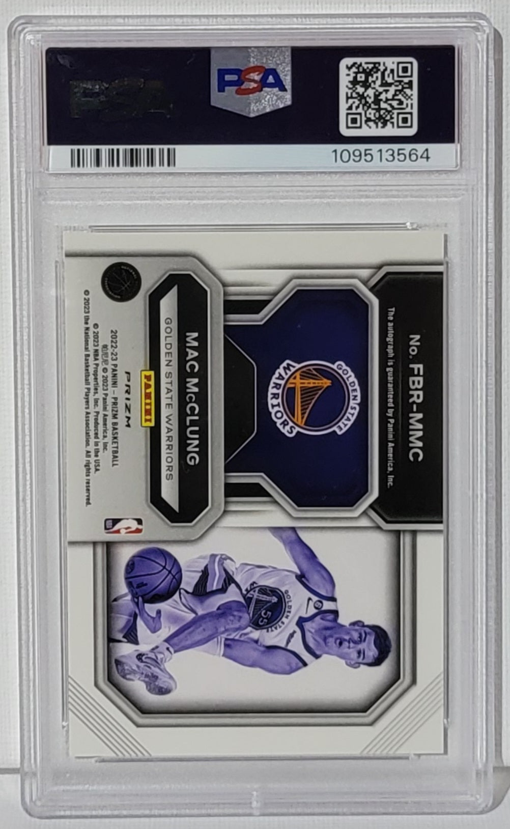 PSA 10 Mac McClung 2022 Prizm Fast Break Rookie Autograph