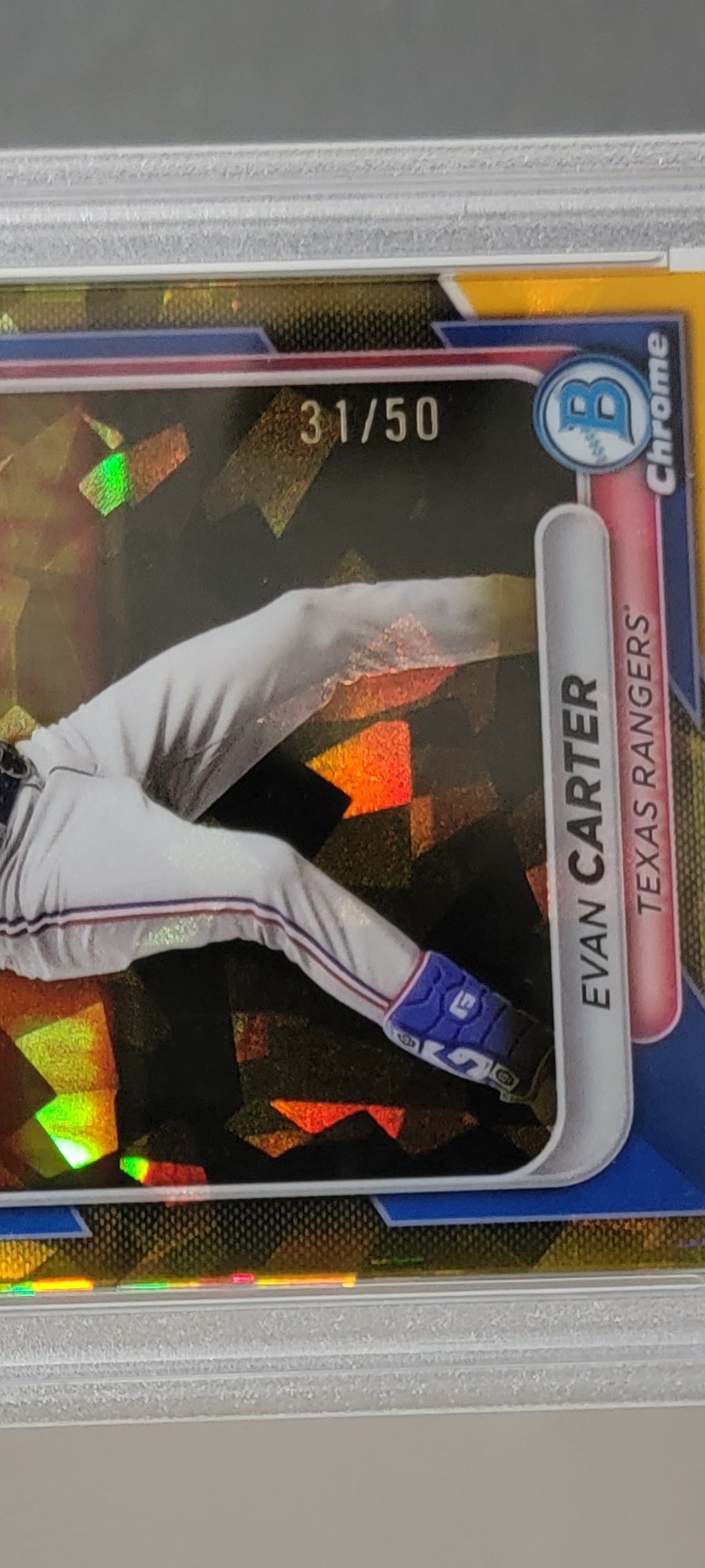 2024 Bowman Chrome Gold Evan Carter PSA 10