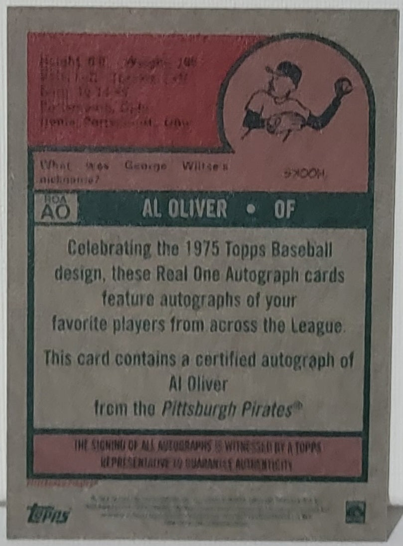 Topps Heritage 2024 Al Oliver Autograph